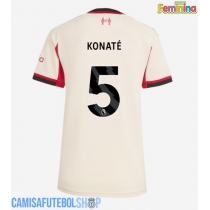 Camisa de time de futebol Liverpool Ibrahima Konate #5 Replicas 2º Equipamento Feminina 2025-26 Manga Curta